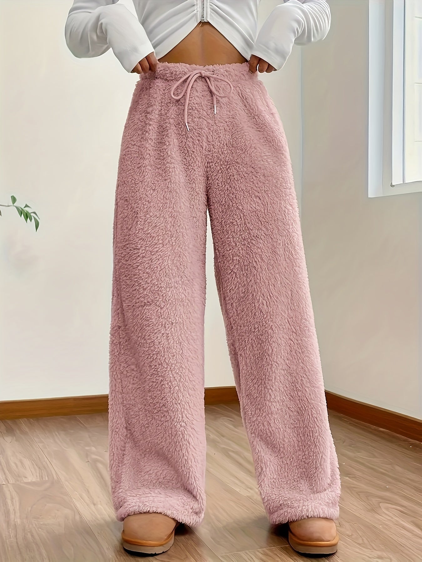 Emilia | Hochtaillierte Velours-Hose