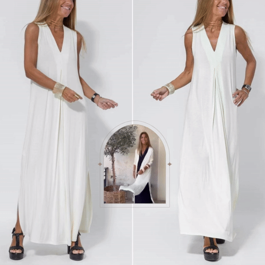 Elise | Luxuriöses Frauenkleid mit Weste