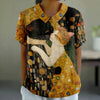 Nathanaela | Vintage-Katzenprint-Bluse