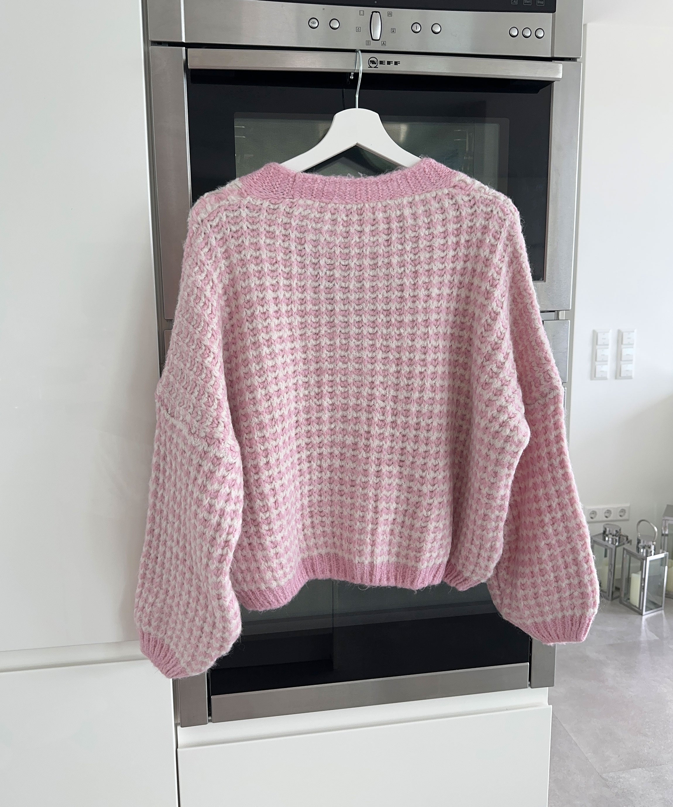 Enya | Rosa Strickjacke