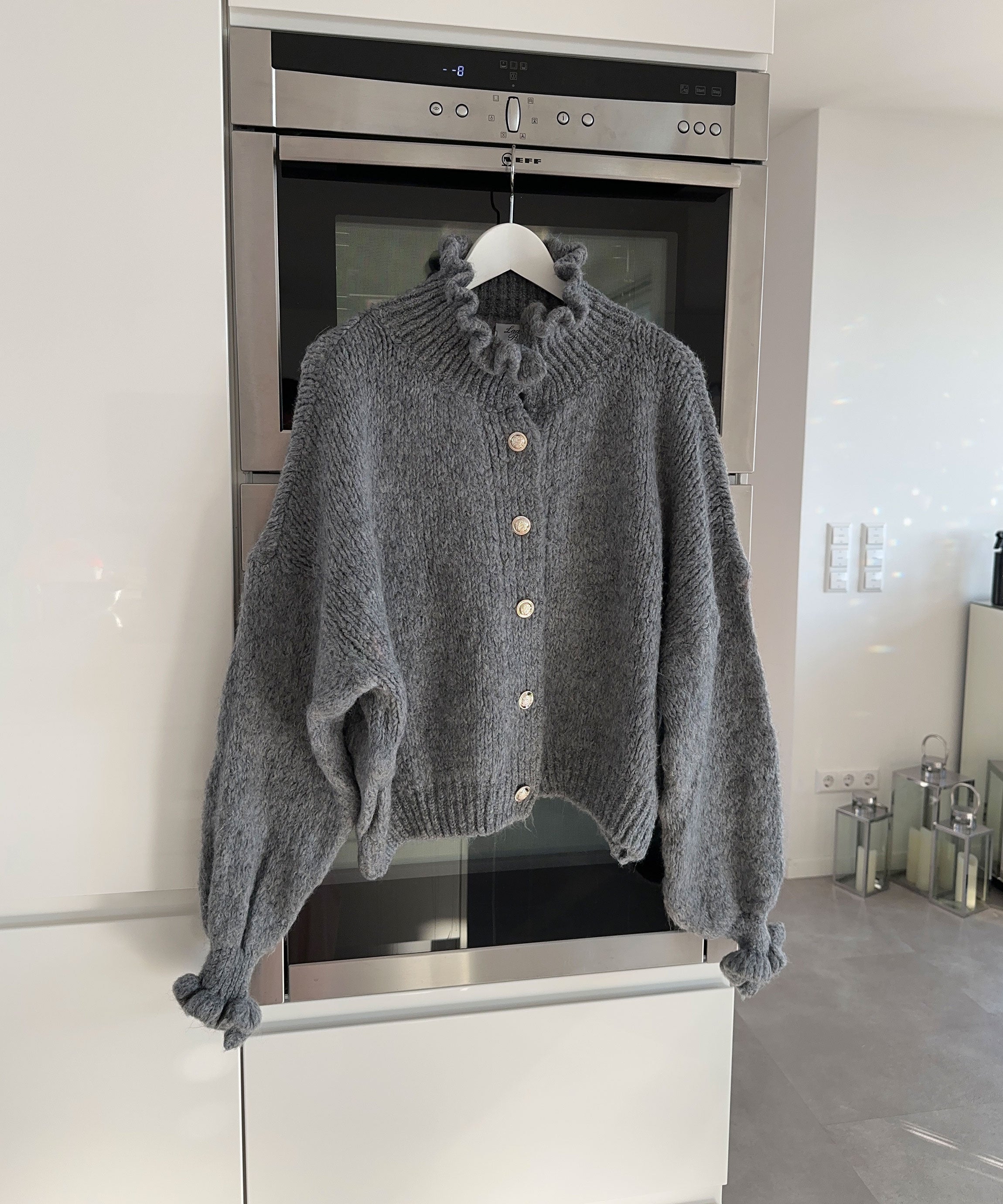 Alana | Dark gray cardigan