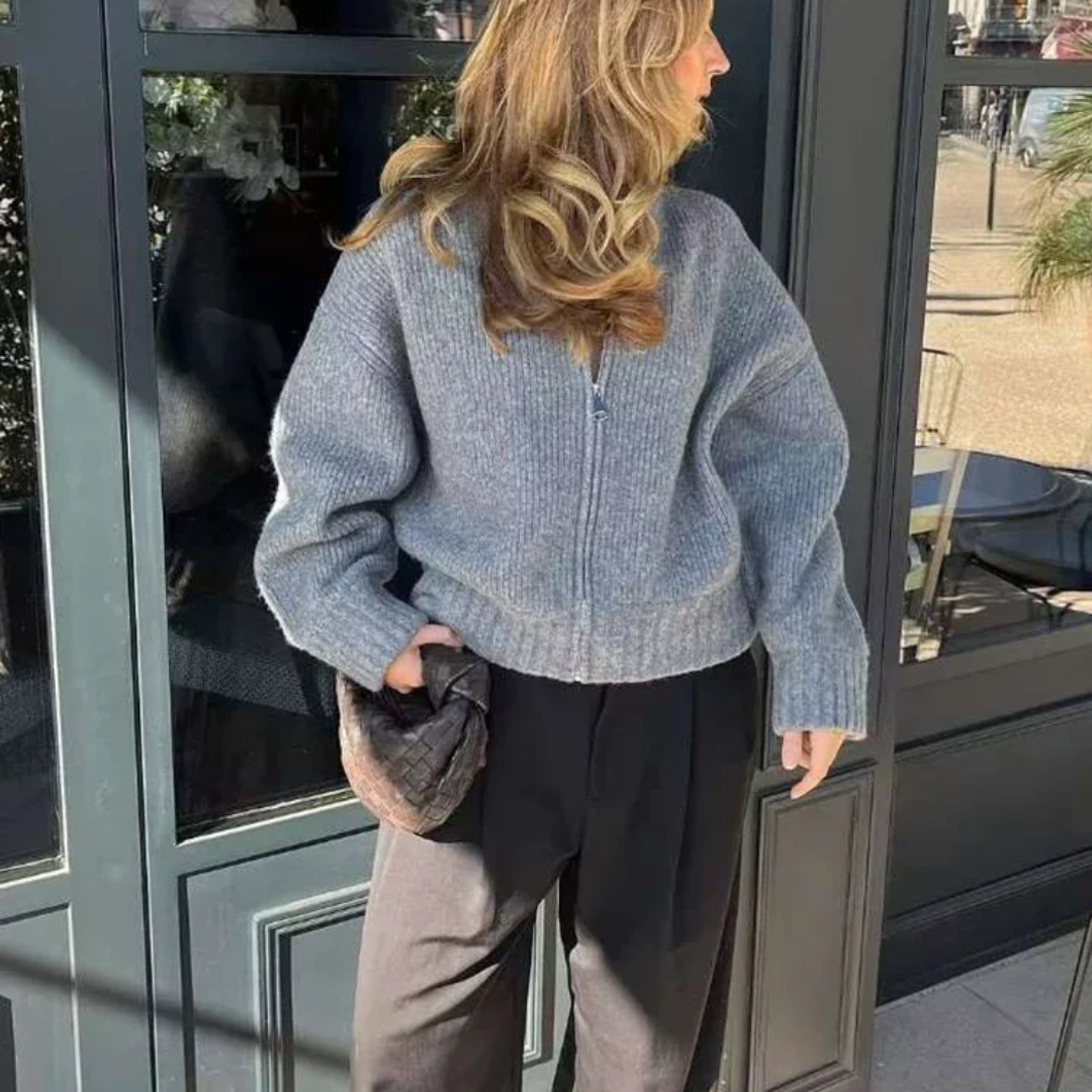 BEAN | Warm wool cardigan with zipper