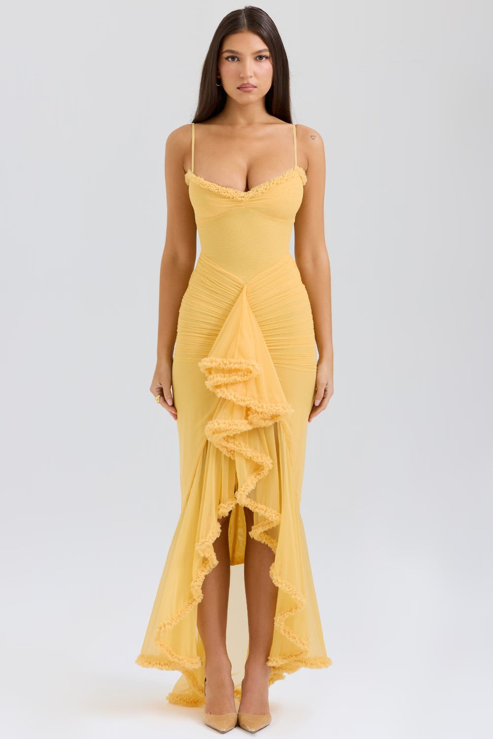 Katie | Atemberaubendes Kleid mit Rüschenfront