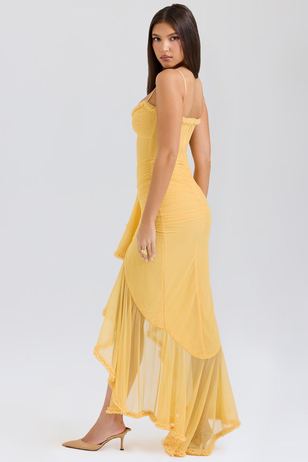 Katie | Atemberaubendes Kleid mit Rüschenfront