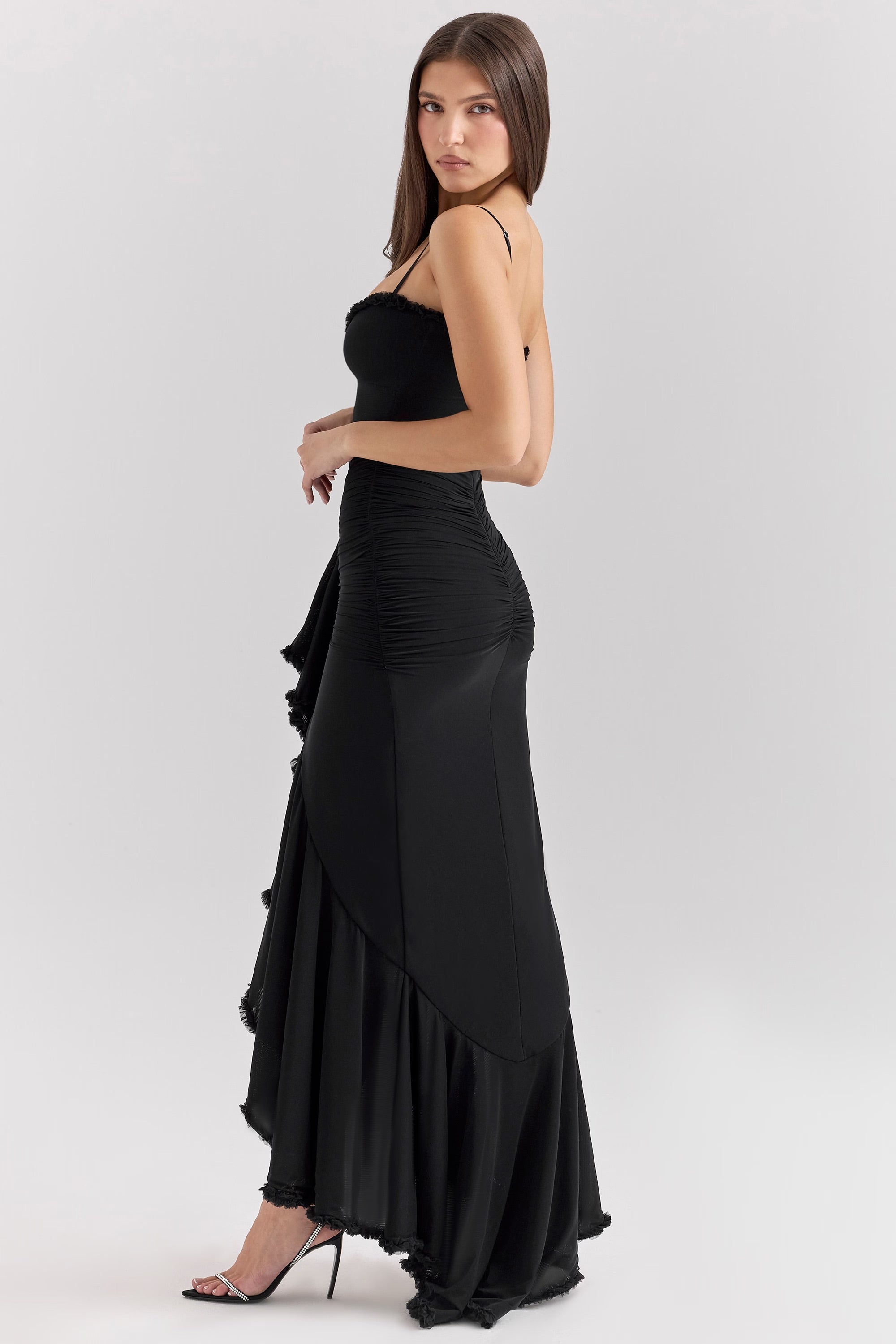 Katie | Atemberaubendes Kleid mit Rüschenfront