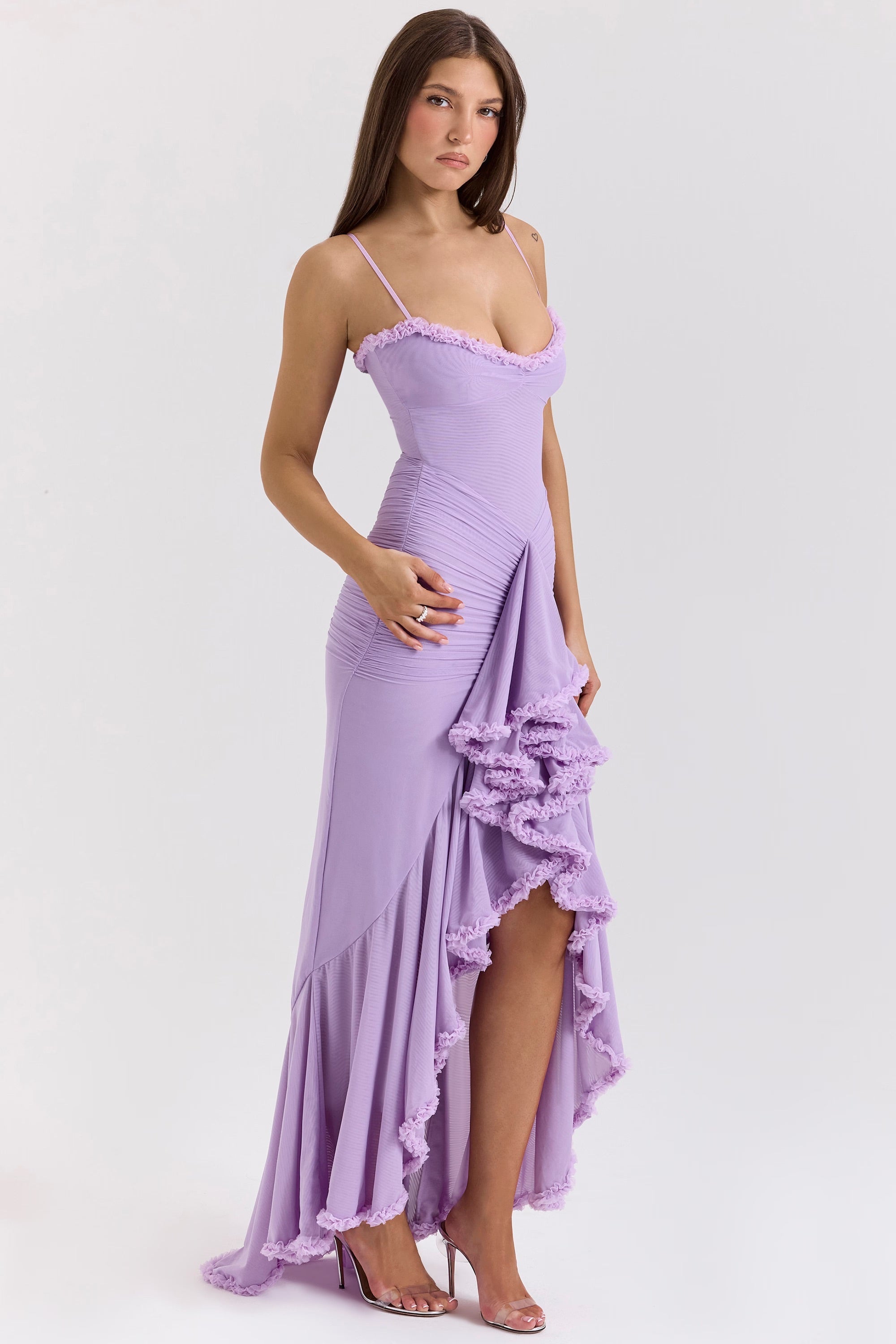Katie | Atemberaubendes Kleid mit Rüschenfront