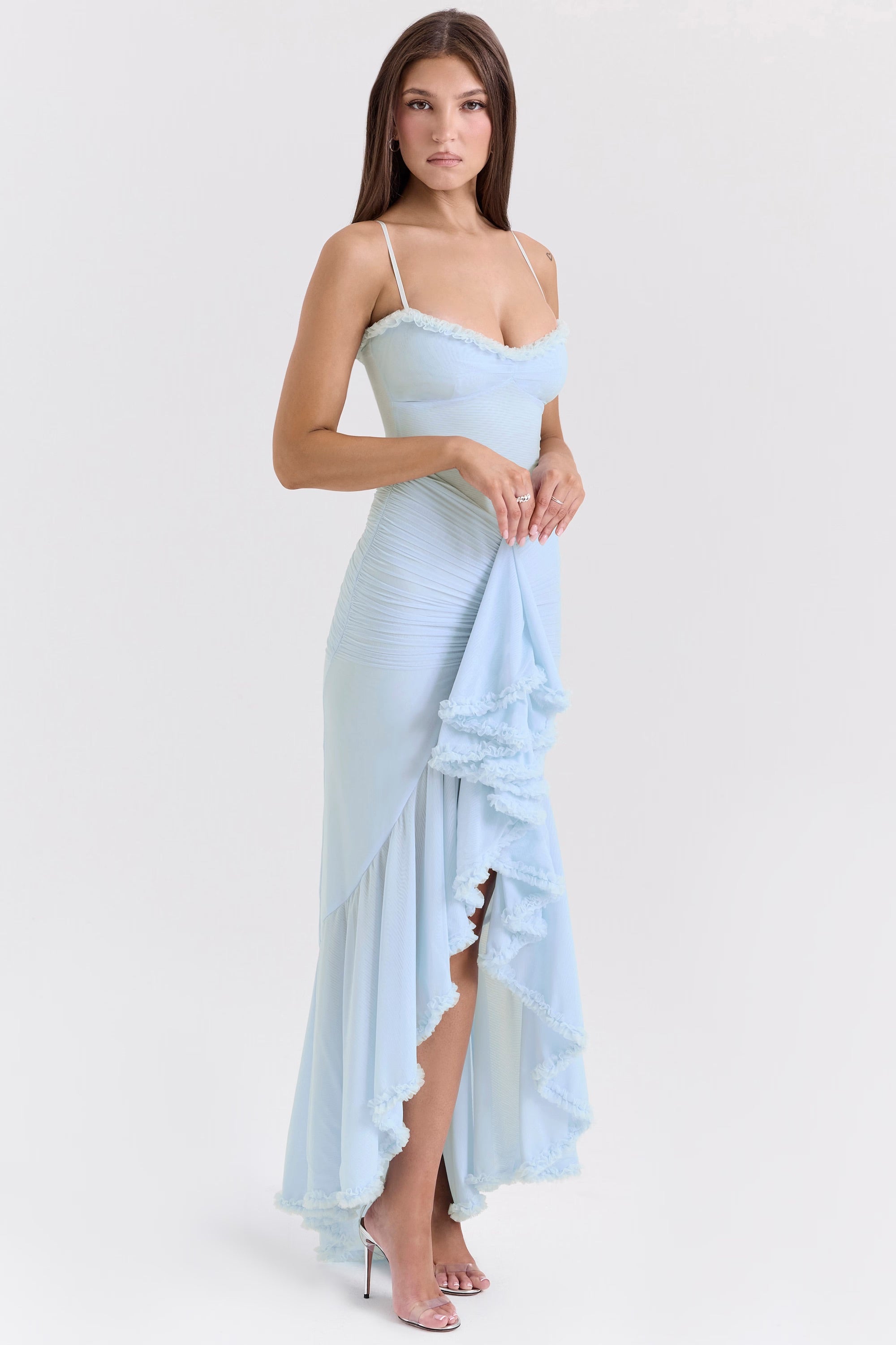 Katie | Atemberaubendes Kleid mit Rüschenfront