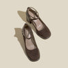 Lunala | Elegante Wildlederpumps mit Blockabsatz