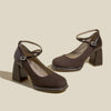 Lunala | Elegante Wildlederpumps mit Blockabsatz