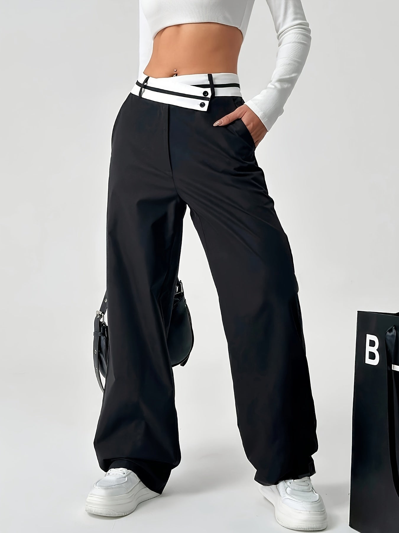 Gianna | Hochtaillierte Hose mit weitem Bein