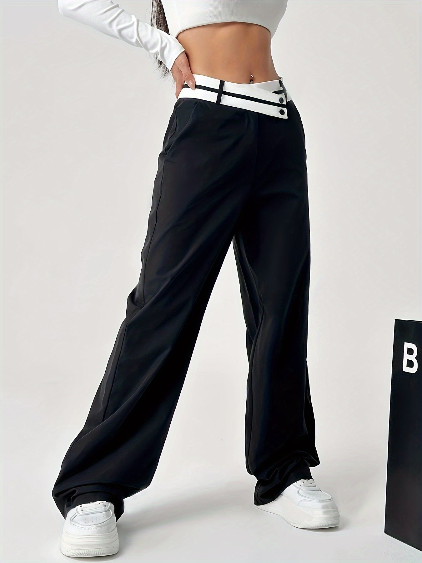 Gianna | Hochtaillierte Hose mit weitem Bein
