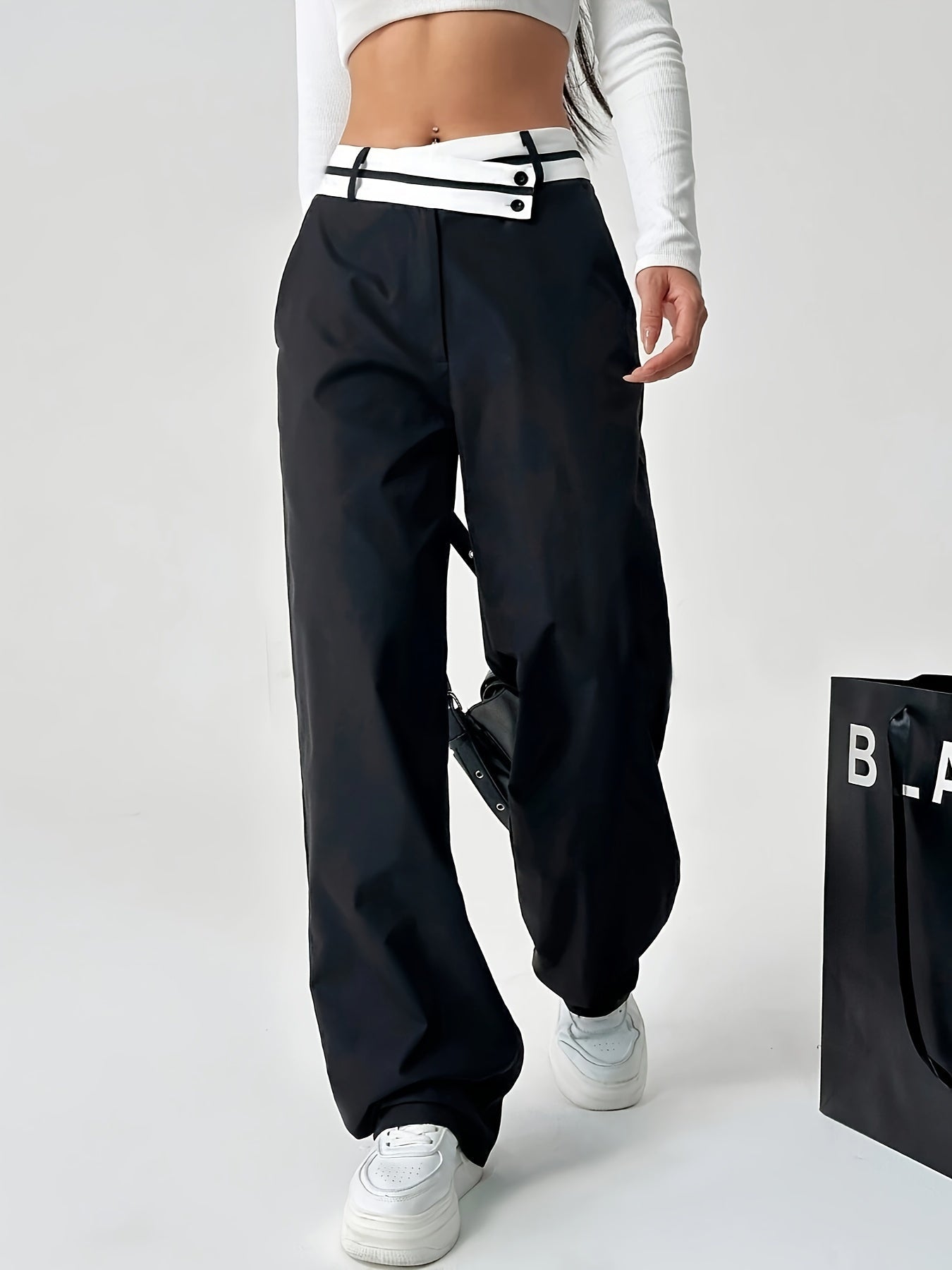 Gianna | Hochtaillierte Hose mit weitem Bein