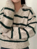 Gillian - Strickpullover mit V-Ausschnitt