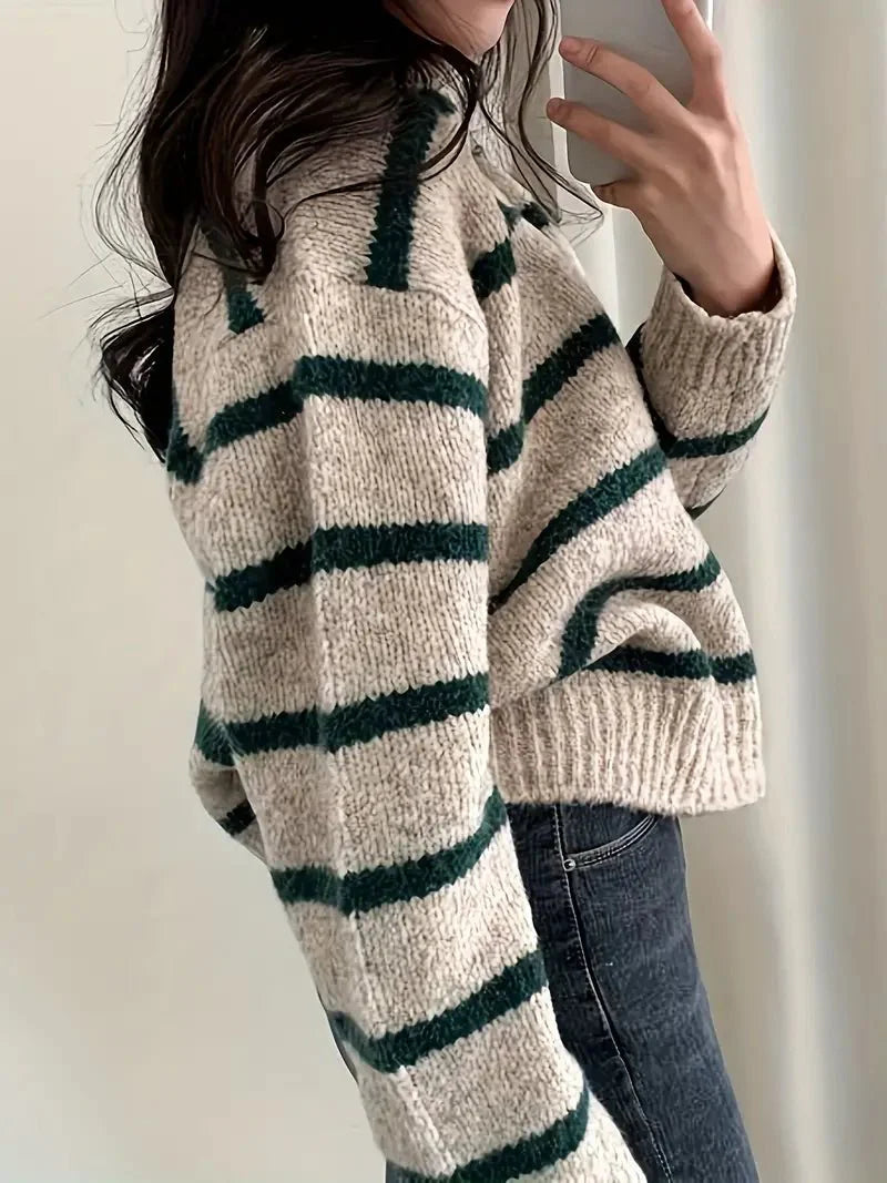 Gillian - Strickpullover mit V-Ausschnitt