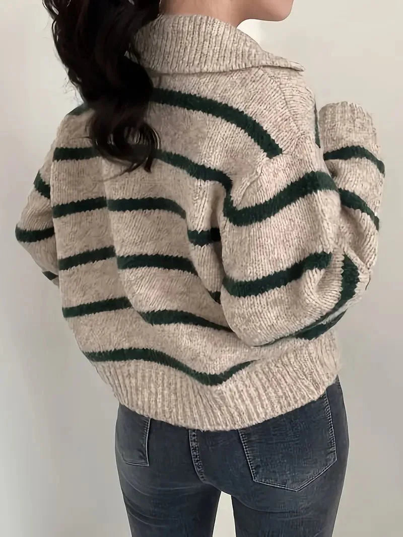 Gillian - Strickpullover mit V-Ausschnitt