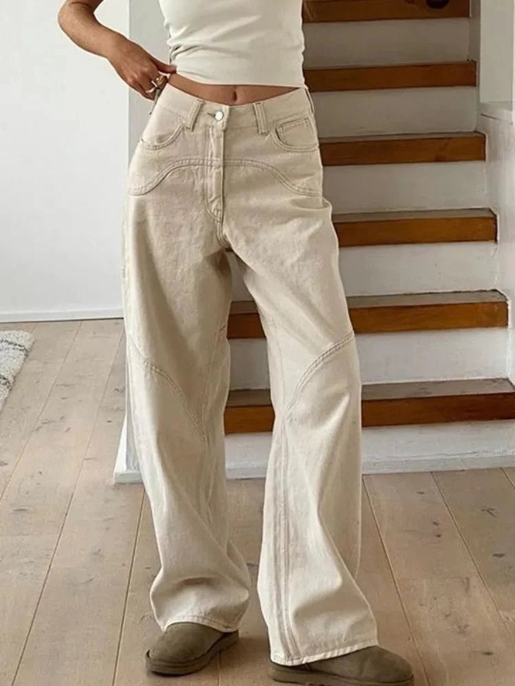 Ginny | Hochtaillierte Baggy-Jeans