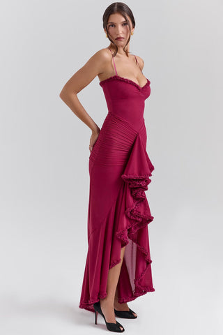 Katie | Atemberaubendes Kleid mit Rüschenfront