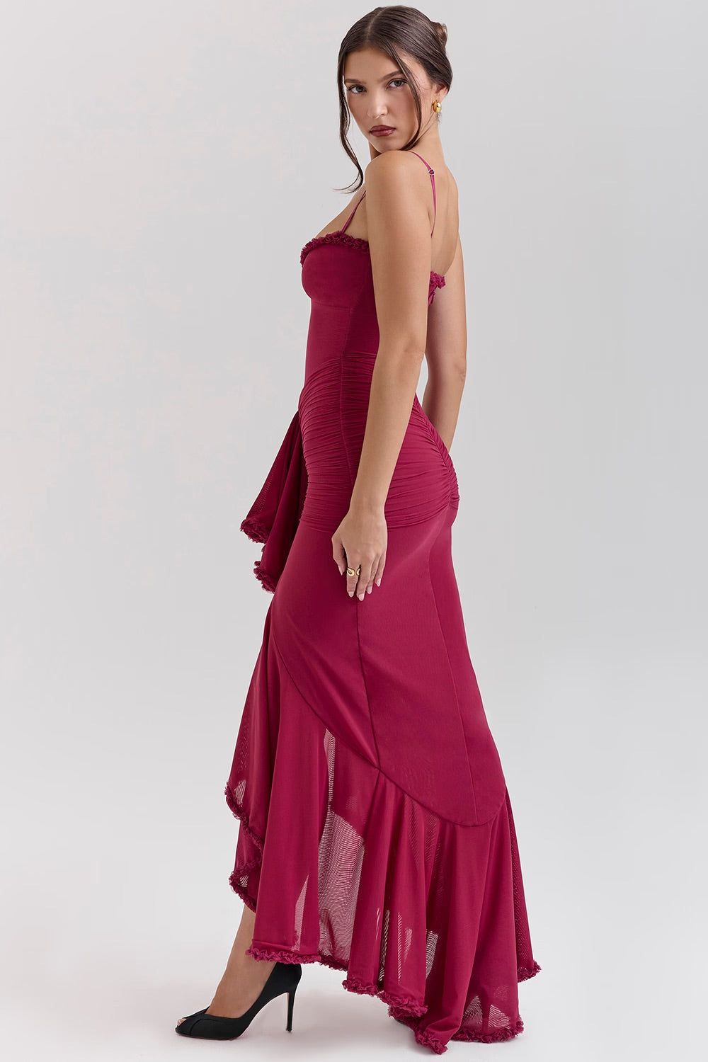 Katie | Atemberaubendes Kleid mit Rüschenfront
