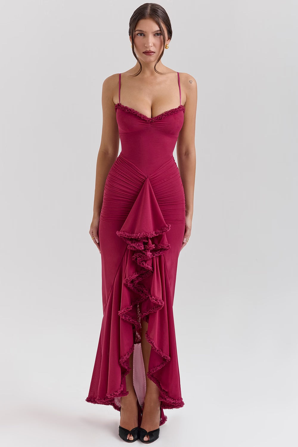 Katie | Atemberaubendes Kleid mit Rüschenfront