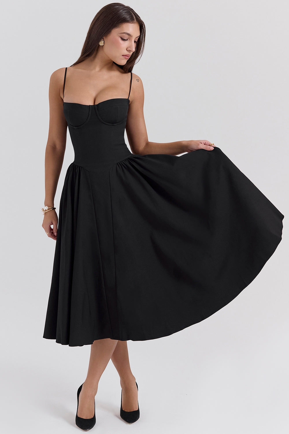 Aram | Celine Korsett-Midi-Kleid