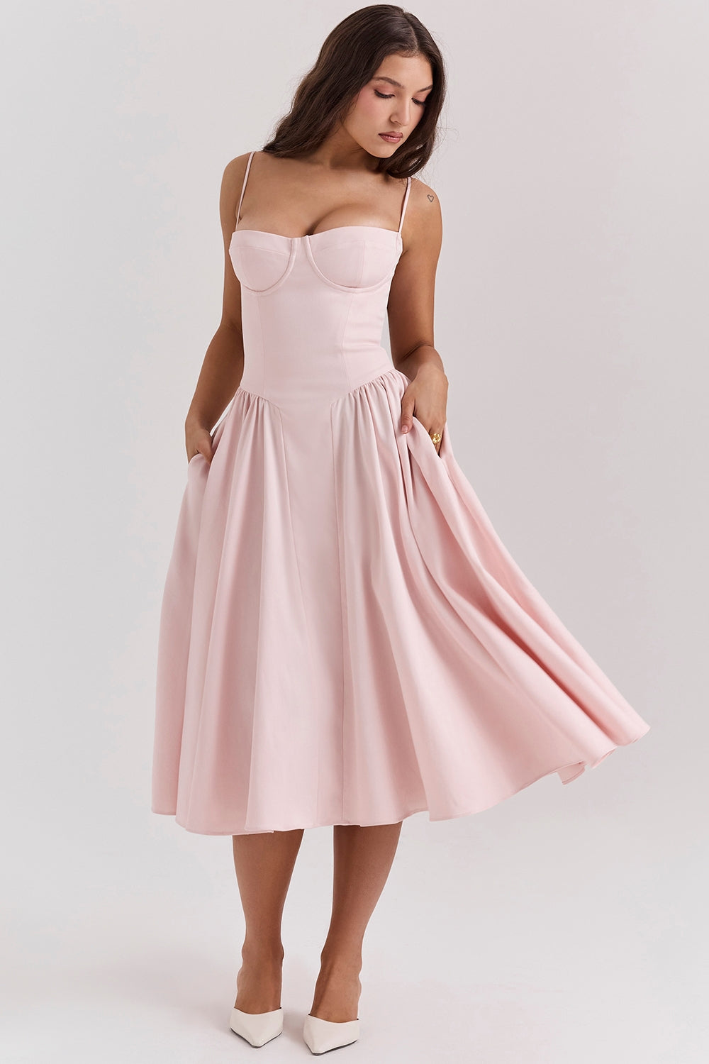 Aram | Celine Korsett-Midi-Kleid