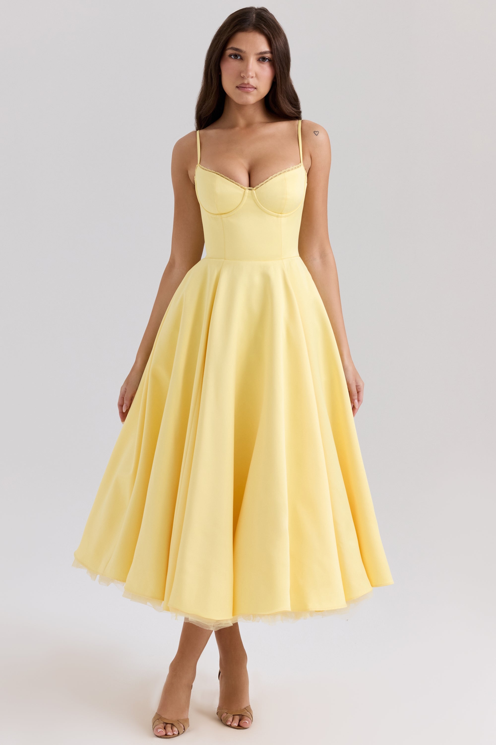 Neil | Cindy Tüll-Midi-Kleid