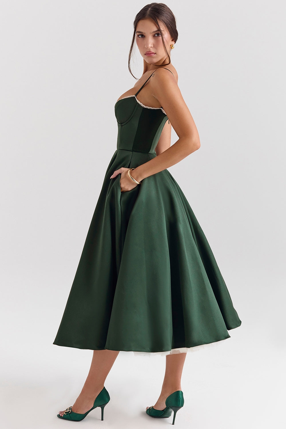 Neil | Cindy Tüll-Midi-Kleid