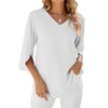 Alice | Bluse mit V-Ausschnitt