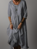 Ira | Maxikleid mit losem Rundhalsausschnitt