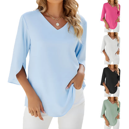 Alice | Bluse mit V-Ausschnitt