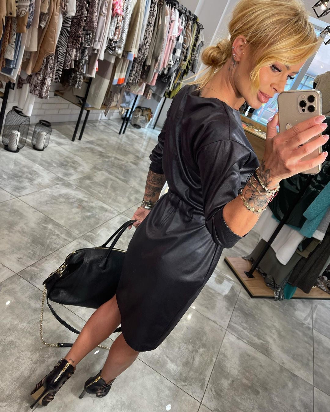 Ariana | Elegantes Midi-Kleid Damen Festtagskleid
