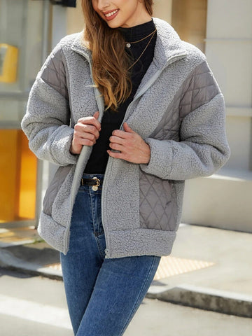 Ivory | Kreative Herbstjacke mit Patchwork-Design für Damen