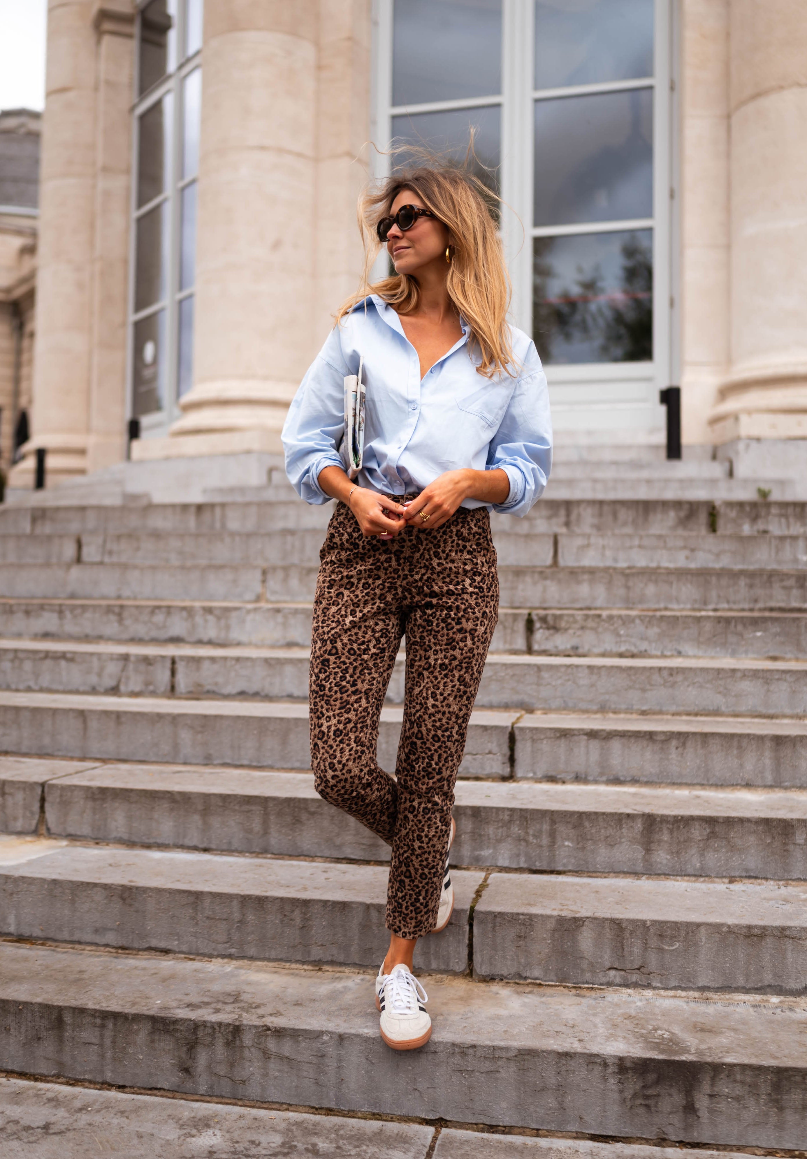 Nihel | Jeans mit Leopardenmuster