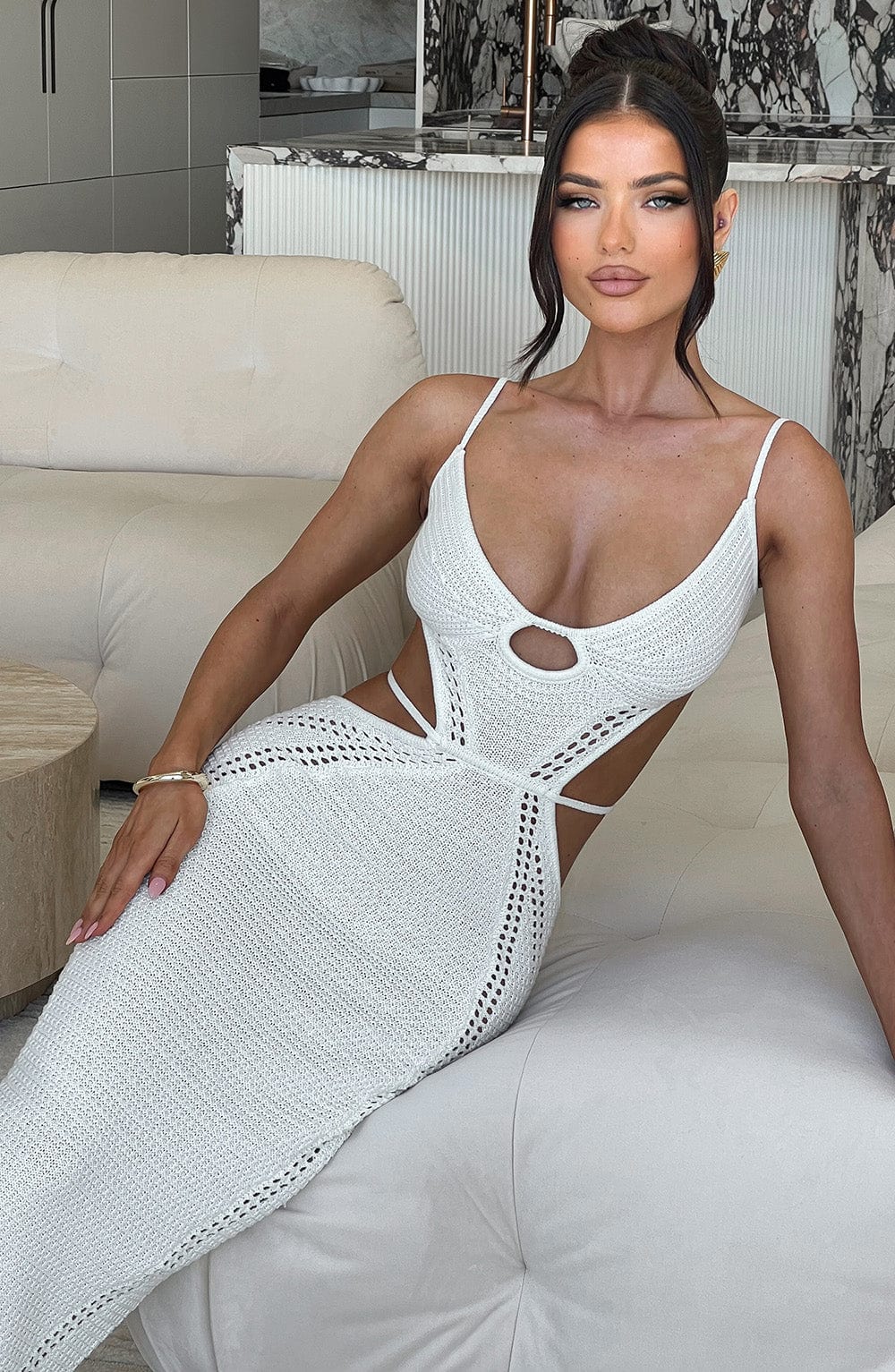 Jasmin | Maxikleid - Weiß