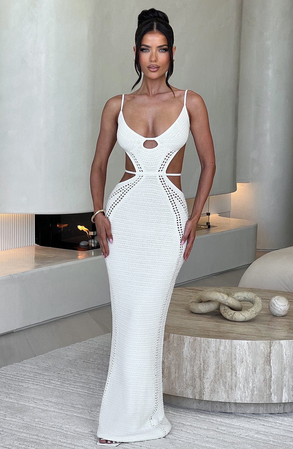 Jasmin | Maxikleid - Weiß