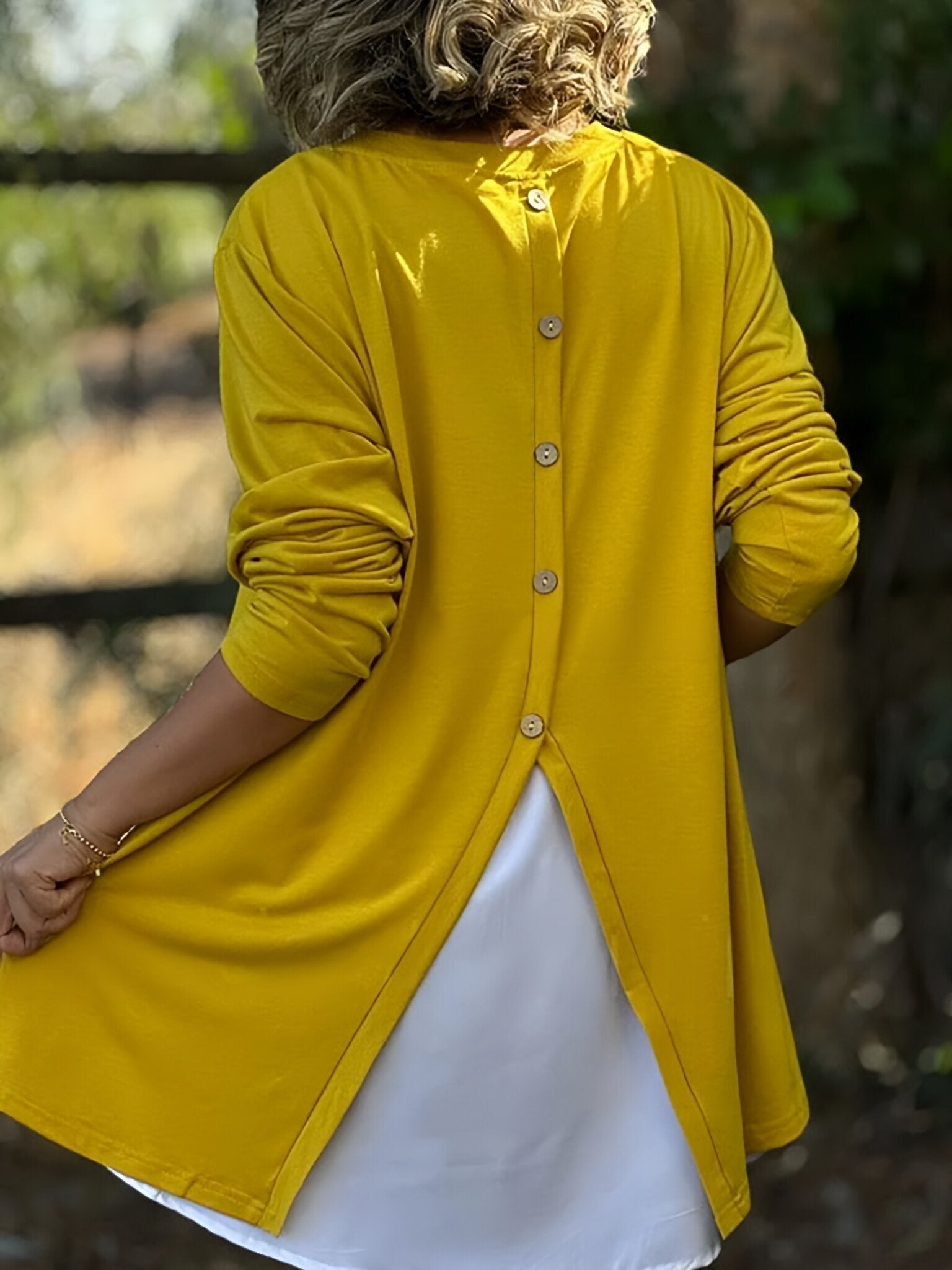 Korah | Zweiteiliges langärmeliges T-Shirt mit aufgedrucktem Schriftzug