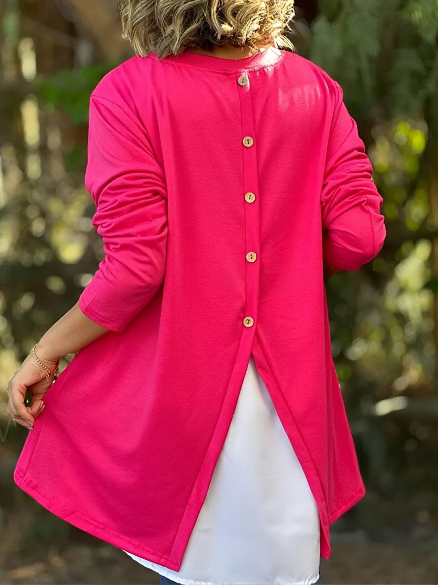 Korah | Zweiteiliges langärmeliges T-Shirt mit aufgedrucktem Schriftzug