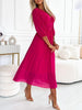 Mirella | Kleid mit V-Ausschnitt und halblangen Ärmeln