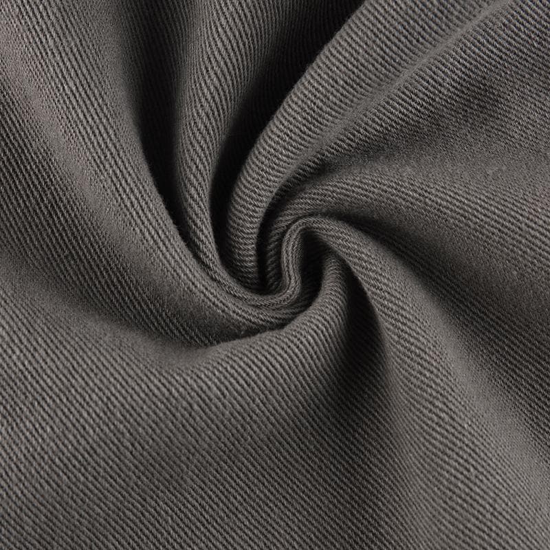 Tie waist pocket button solid straight leg cargo jeans y2k 90s Revival Techno Fashion grunge 90s Streetwear Disheveled Chic Fashion grunge 90s Streetwear Distressed Fashion