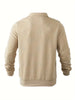 Oskar | Vintage Zip-Up Pullover mit auffälligem geometrischen Muster
