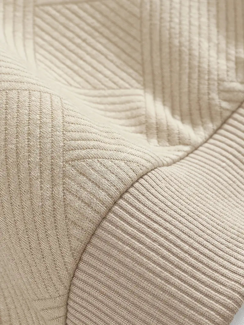 Oskar | Vintage Zip-Up Pullover mit auffälligem geometrischen Muster