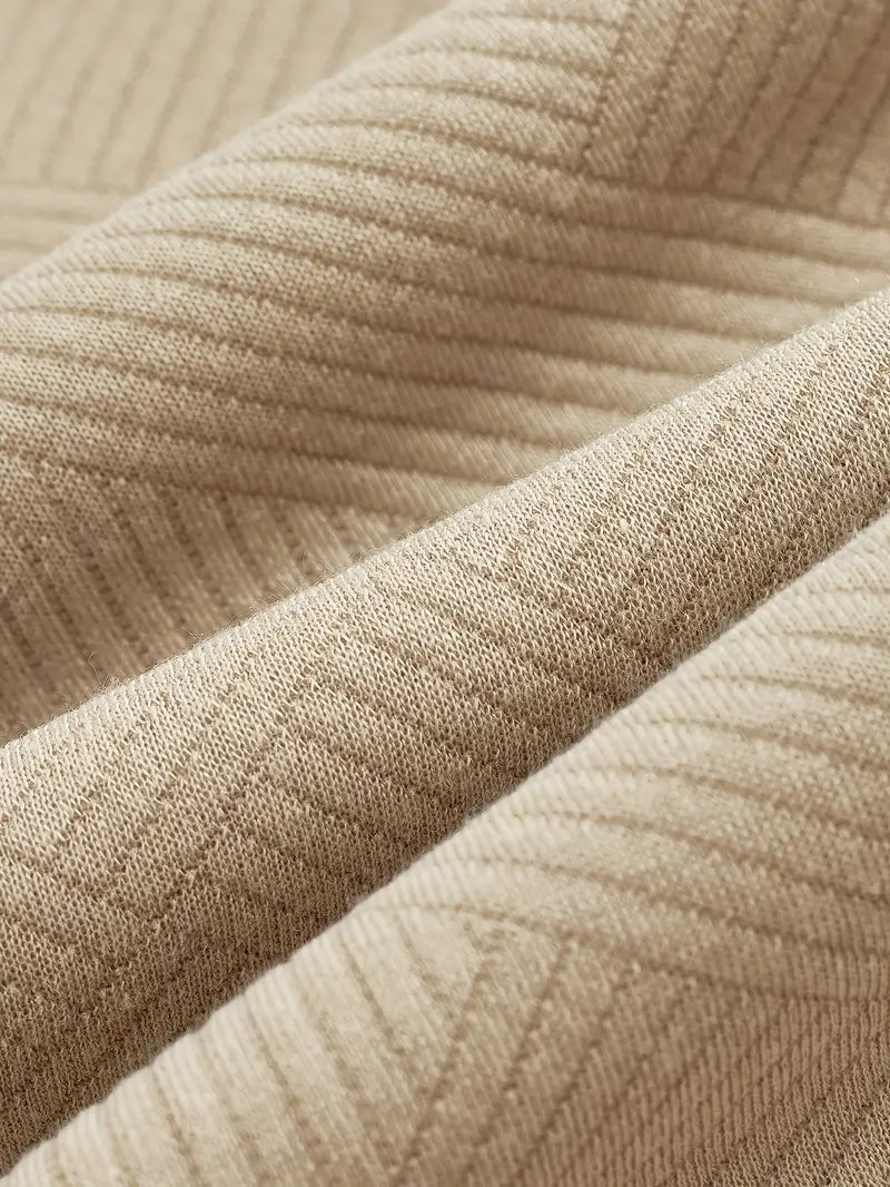 Oskar | Vintage Zip-Up Pullover mit auffälligem geometrischen Muster