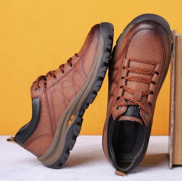 Rex | Herren-Casualschuhe aus Leder mit Handnaht