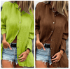 Nola | Oversized Damen-Leinenhemd mit Knopfleiste