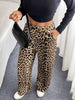 Lena | Elegante gerade Hose im Leoparden-Druck