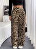 Lena | Elegante gerade Hose im Leoparden-Druck