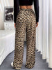 Lena | Elegante gerade Hose im Leoparden-Druck