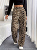 Lena | Elegante gerade Hose im Leoparden-Druck
