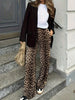 Lena | Elegante gerade Hose im Leoparden-Druck