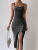 Lia | Funkelndes Splitkleid